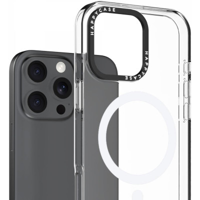 Θήκη iPhone 16 Pro Max HappyCase Joy Διάφανη Σκληρή με MagSafe - Crystal Clear (8719246463044)