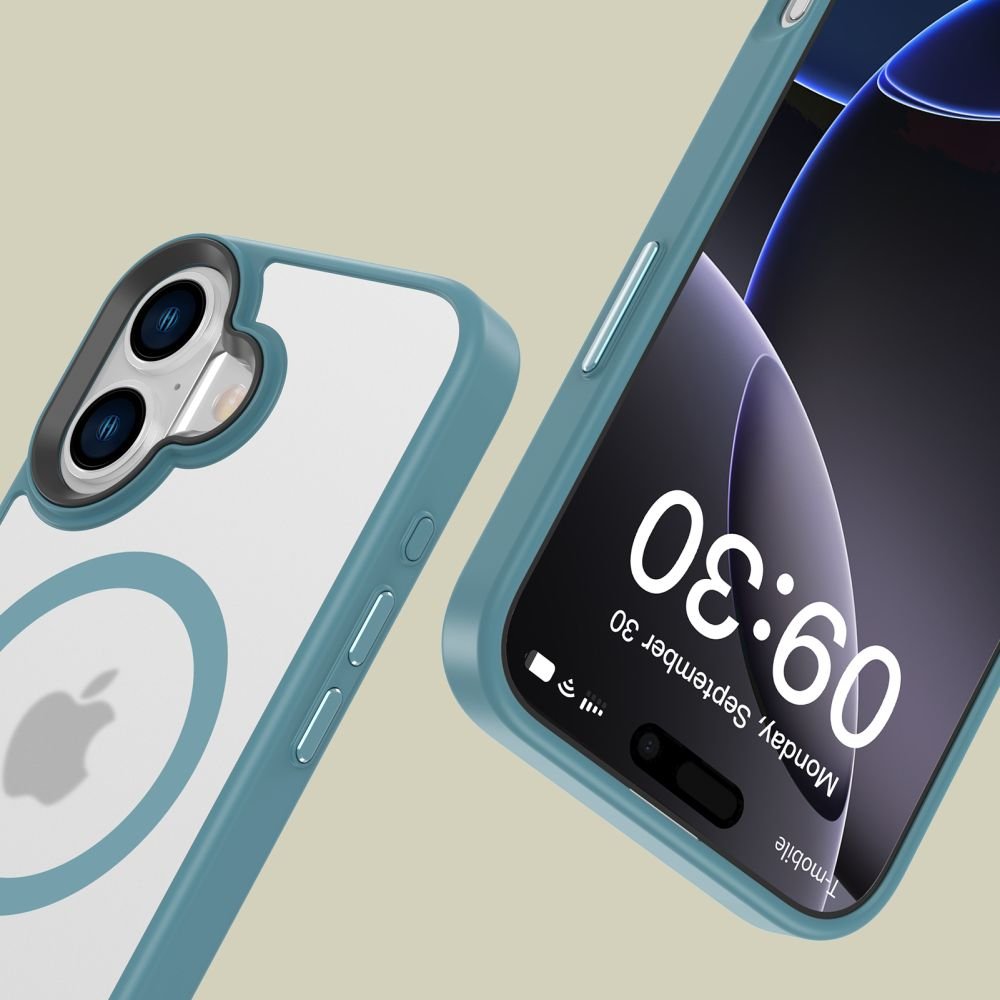 Θήκη iPhone 16 Tech-Protect MagMat Σκληρή Ημιδιάφανη με MagSafe - Matte Teal (5906302372355)