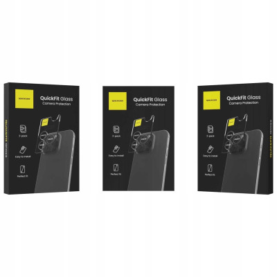 Tempered Glass iPhone 16 Pro / 16 Pro Max Spacecase QuickFit Camera Glass Αντιχαρακτικό Γυαλί Προστασίας για Φακό Κάμερας 2 Τεμάχια - Black (5905719112691)