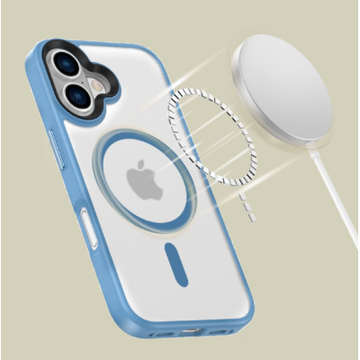 Θήκη iPhone 16 Tech-Protect MagMat Σκληρή Ημιδιάφανη με MagSafe - Matte Ultramarine (5906302372362)