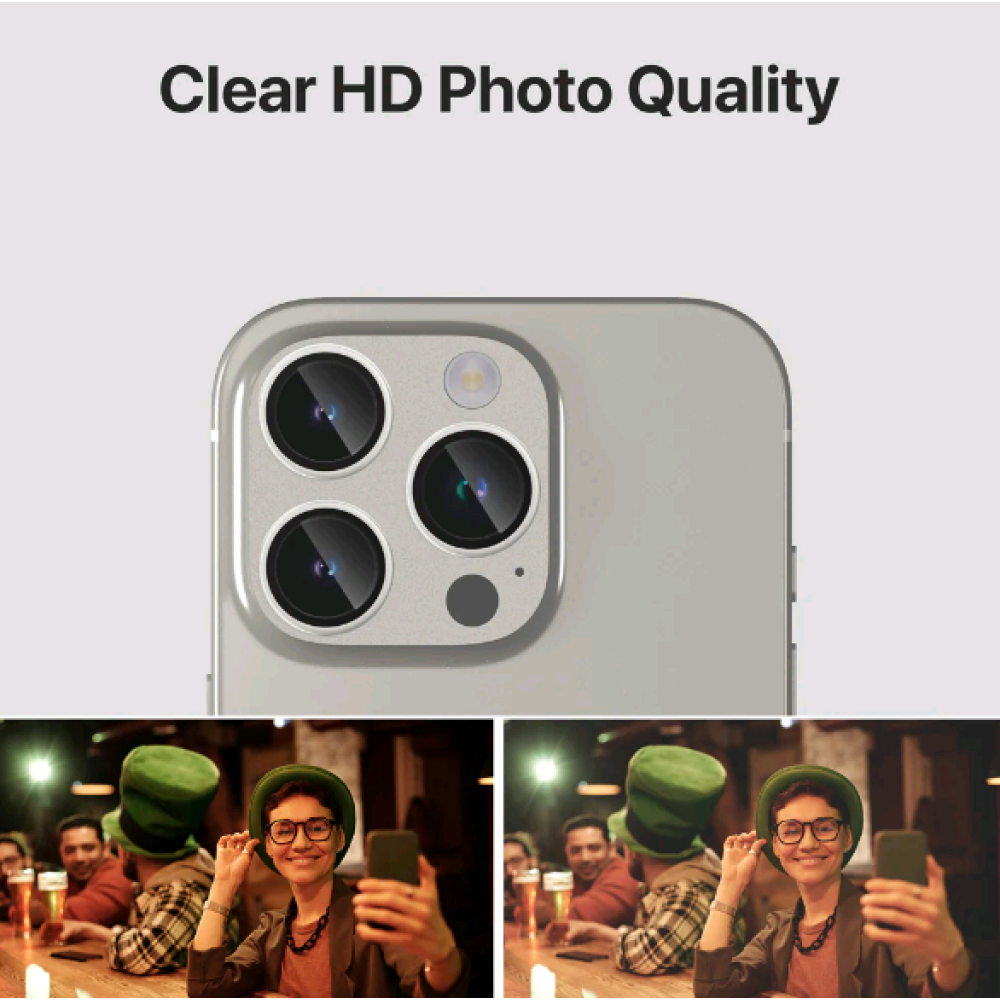 Tempered Glass iPhone 16 Pro / 16 Pro Max Spacecase QuickFit Camera Glass Αντιχαρακτικό Γυαλί Προστασίας για Φακό Κάμερας 2 Τεμάχια - Natural Titanium (5905719112714)