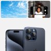 Tempered Glass iPhone 15 Pro / 15 Pro Max Spacecase QuickFit Camera Glass Αντιχαρακτικό Γυαλί Προστασίας για Φακό Κάμερας 2 Τεμάχια - Dark Blue (5905719112677)