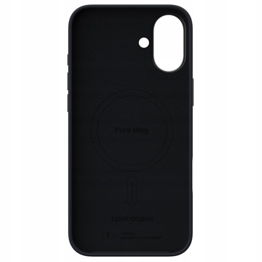 Θήκη iPhone 16 Plus Spacecase Pure Mag Σκληρή με MagSafe - Black (5905719112264)