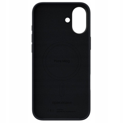 Θήκη iPhone 16 Plus Spacecase Pure Mag Σκληρή με MagSafe - Black (5905719112264)
