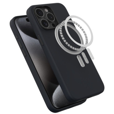 Θήκη iPhone 15 Pro Max Spacecase Pure Mag Σκληρή με MagSafe - Black (5905719113780)
