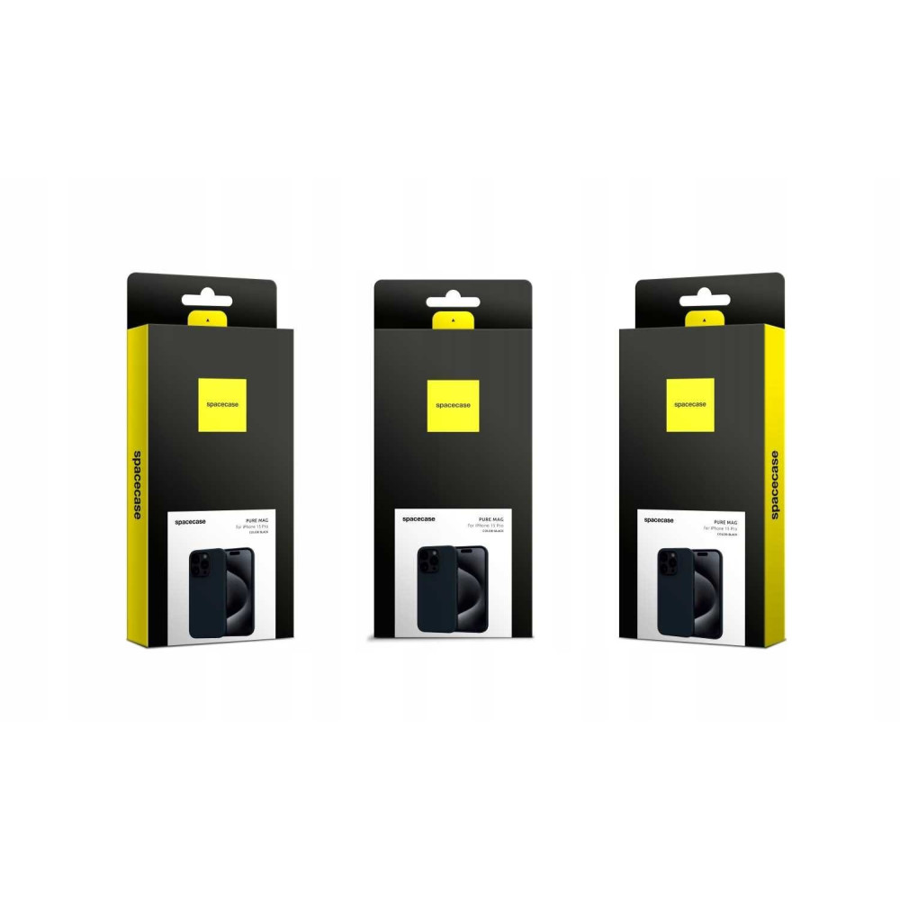 Θήκη iPhone 15 Pro Spacecase Pure Mag Σκληρή με MagSafe - Black (5905719113773)