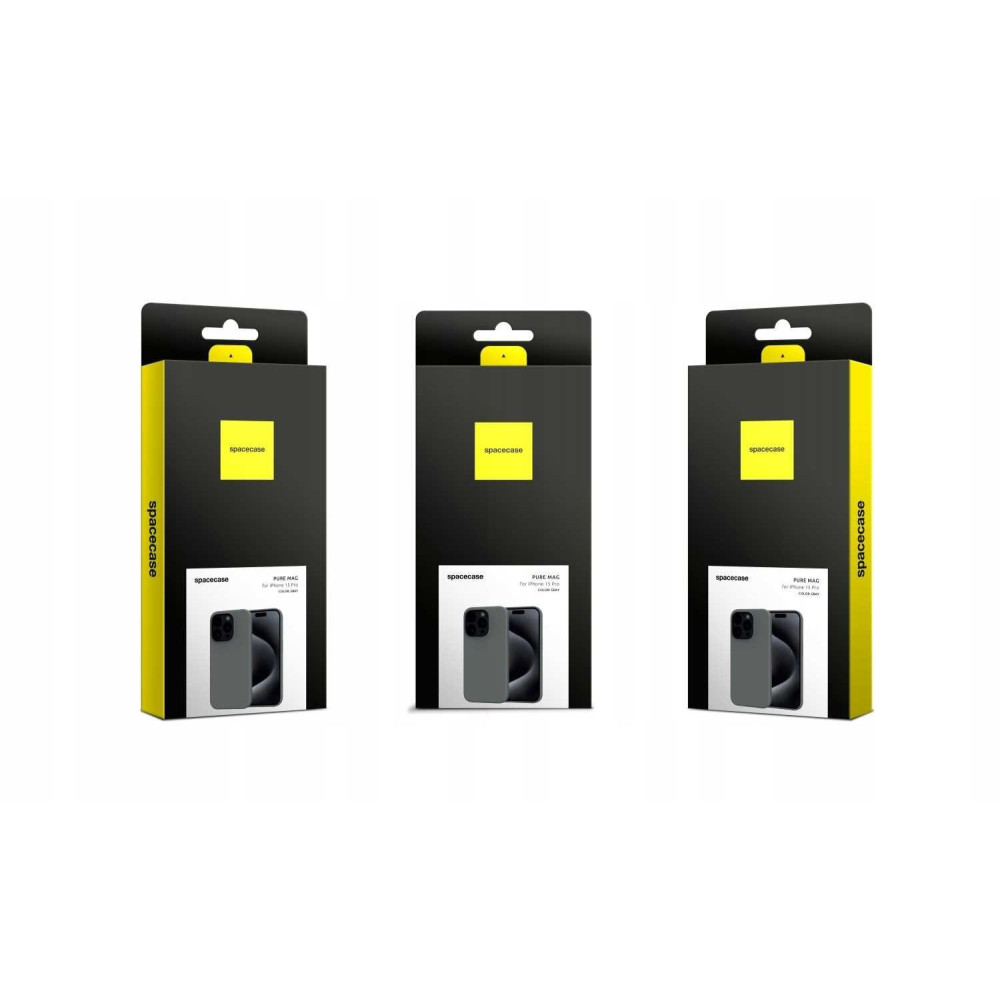 Θήκη iPhone 15 Pro Spacecase Pure Mag Σκληρή με MagSafe - Gray (5905719113803)