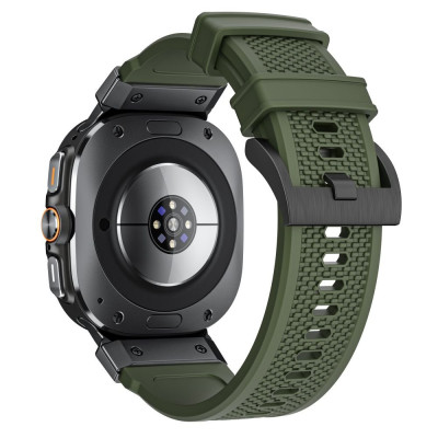 Λουράκι Samsung Galaxy Watch Ultra 47mm Tech-Protect Delta Pro από Premium Σιλικόνη - Hunter Green (5906302376407)