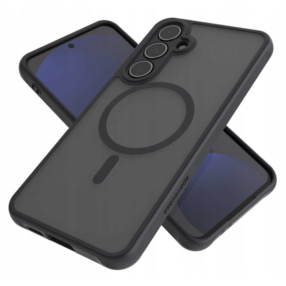 Θήκη Samsung Galaxy S24 FE Spacecase Hybrid MagSafe Σκληρή Ημιδιάφανη με MagSafe - Black (5905719113131)