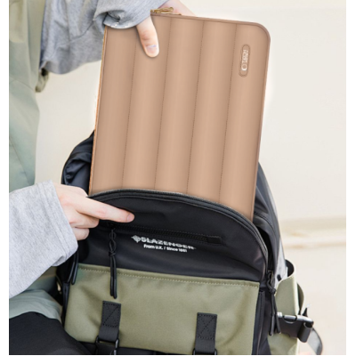 Θήκη Laptop Tech-Protect Puffy για Laptop έως 14'' & Mini Θήκη για Αξεσουάρ - Walnut (5906302375400)