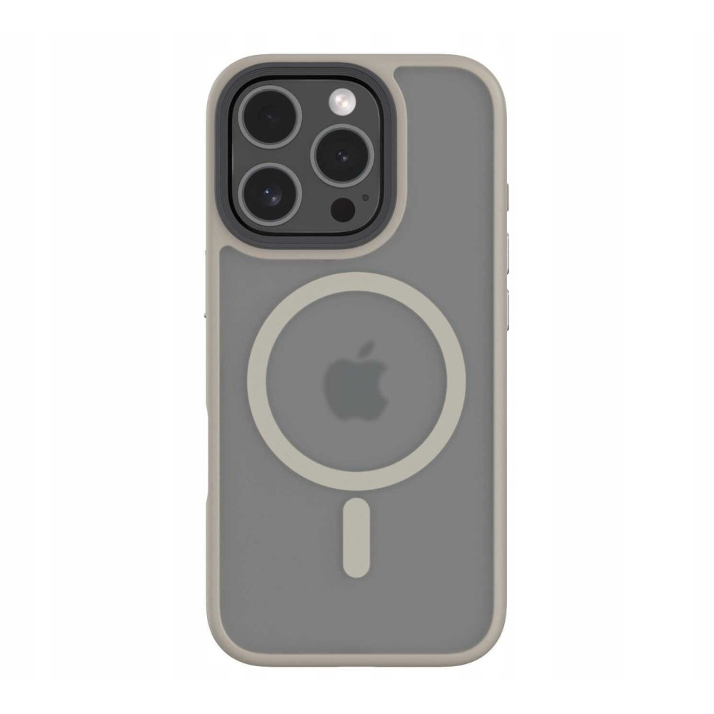 Θήκη iPhone 16 Pro Spacecase Hybrid MagSafe Σκληρή Ημιδιάφανη με MagSafe - Desert Titanium (5905719112028)