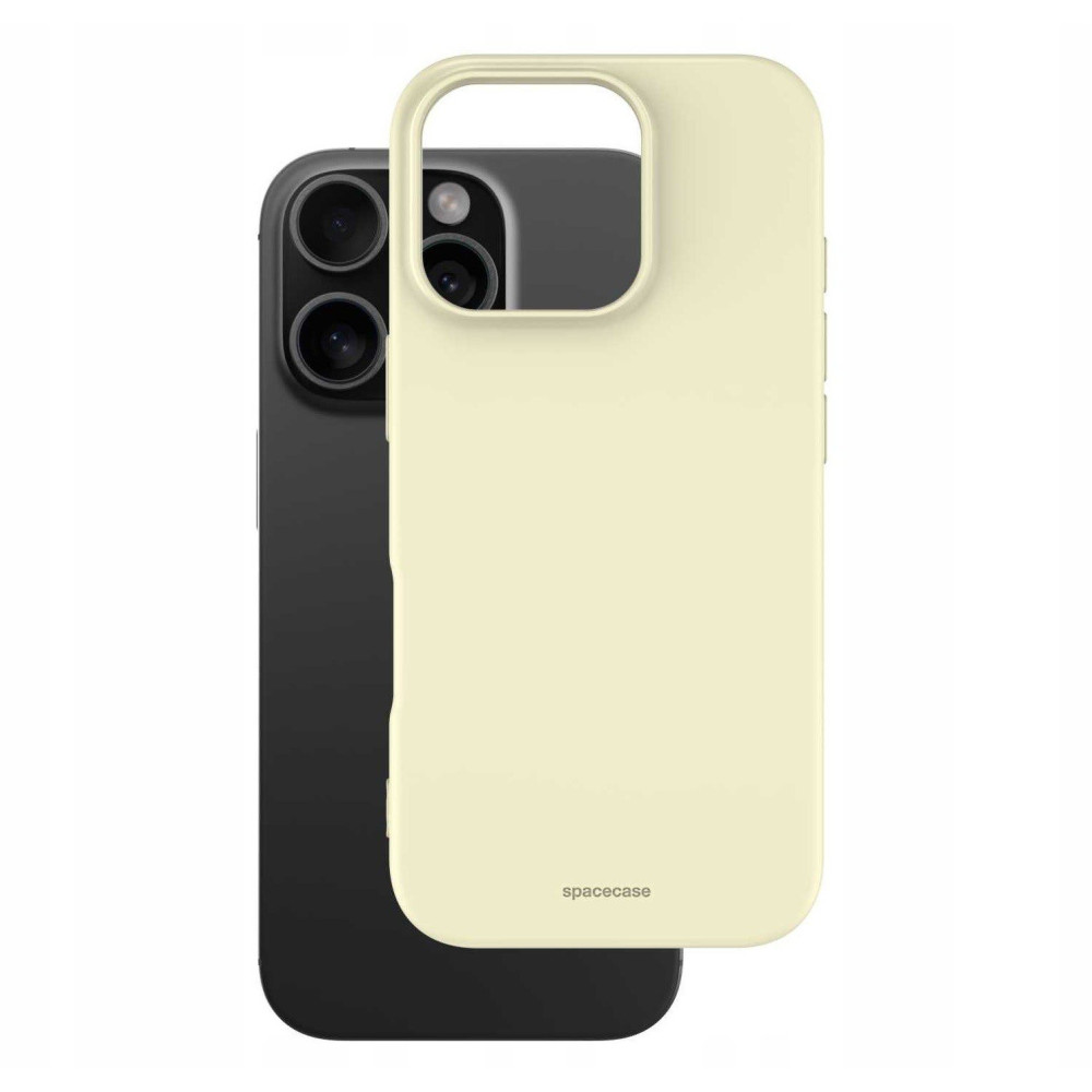 Θήκη iPhone 16 Pro Spacecase Silicone Case Σιλικόνης - Bone (5905719111564)