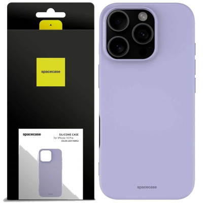 Θήκη iPhone 16 Pro Spacecase Silicone Case Σιλικόνης - Light Purple (5905719111588)