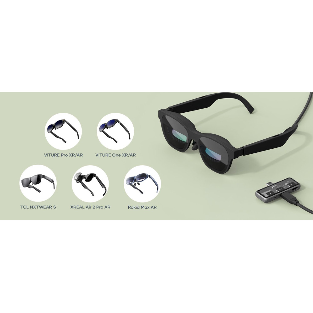 Αντάπτορας Satechi Mobile XR Hub with microSD Reader για Γυαλιά AR/XR Type-C (male) σε 1 x Type-C 100W / 1 x Type-C 10Gbps 4K@60Hz / 1 x MicroSD - Space Grey (ST-HXRSDM)