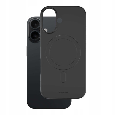 Θήκη iPhone 16 Spacecase Silicone Magnetic Case Σιλικόνης με MagSafe - Black (5905719111649)