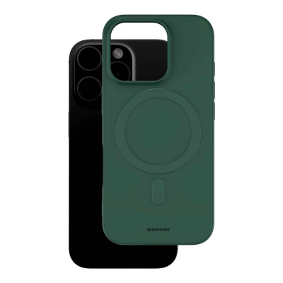 Θήκη iPhone 16 Pro Spacecase Silicone Magnetic Case Σιλικόνης με MagSafe - Dark Green (5905719111670)