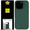 Θήκη iPhone 16 Pro Spacecase Silicone Magnetic Case Σιλικόνης με MagSafe - Dark Green (5905719111670)