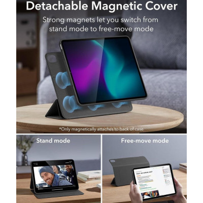 Θήκη iPad Air 13" 2025 / 2024 ESR Rebound Hybrid 360 Μαγνητική με Υποδοχή Apple Pencil - Black (4894240193808)