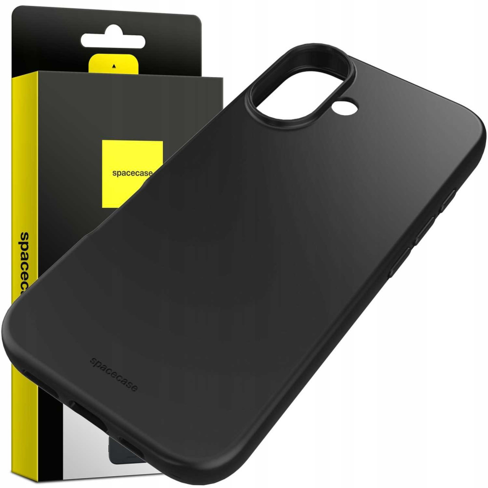 Θήκη iPhone 16 Plus Spacecase Silicone Case Σιλικόνης - Black (5905719111526)