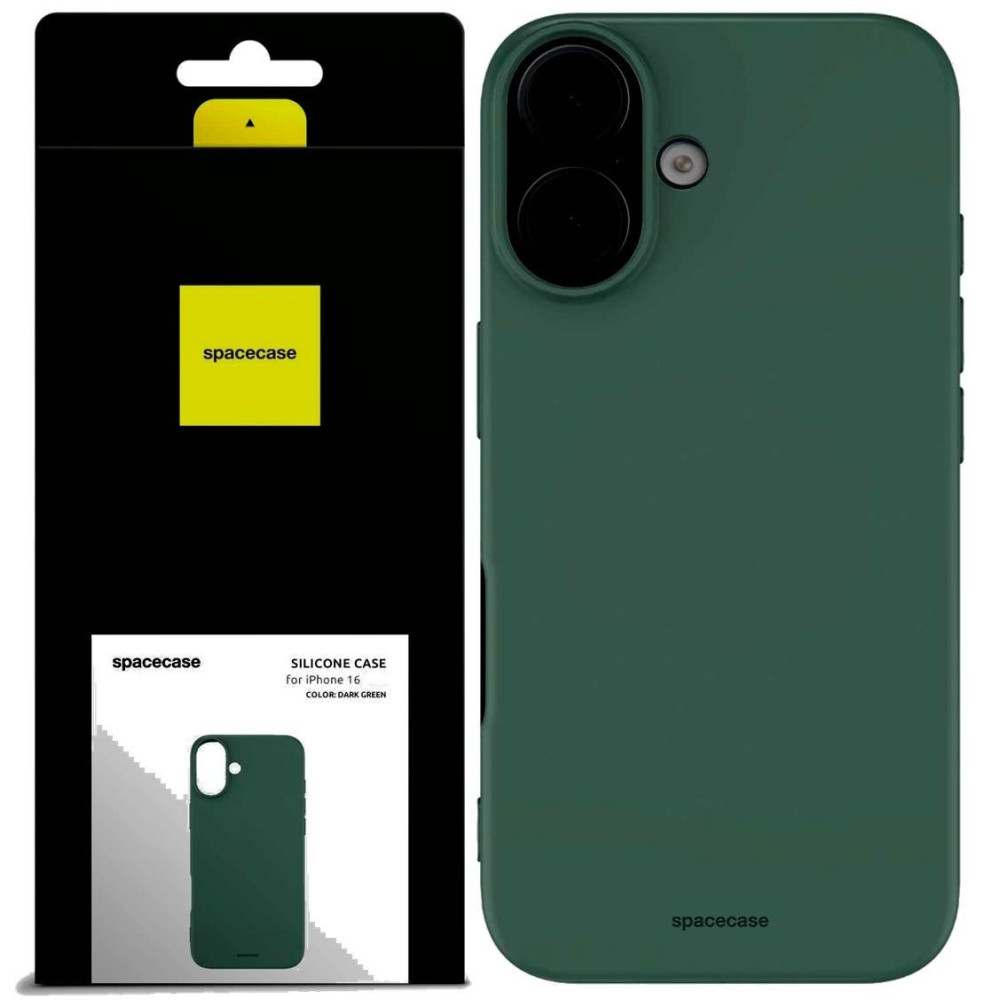 Θήκη iPhone 16 Spacecase Silicone Case Σιλικόνης - Dark Green (5905719111502)