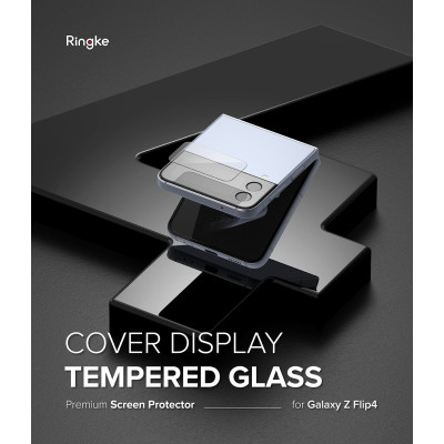 Tempered Glass Samsung Galaxy Z Flip4 Ringke Cover Display Αντιχαρακτικό Γυαλί Προστασίας Εξωτερικής Οθόνης 3 Τεμάχια - Clear (8809881261225)