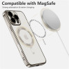 Θήκη iPhone 16 Pro Max Tech-Protect MagFlex Διάφανη Σιλικόνης με MagSafe - Shiny Titanium (5906302372263)