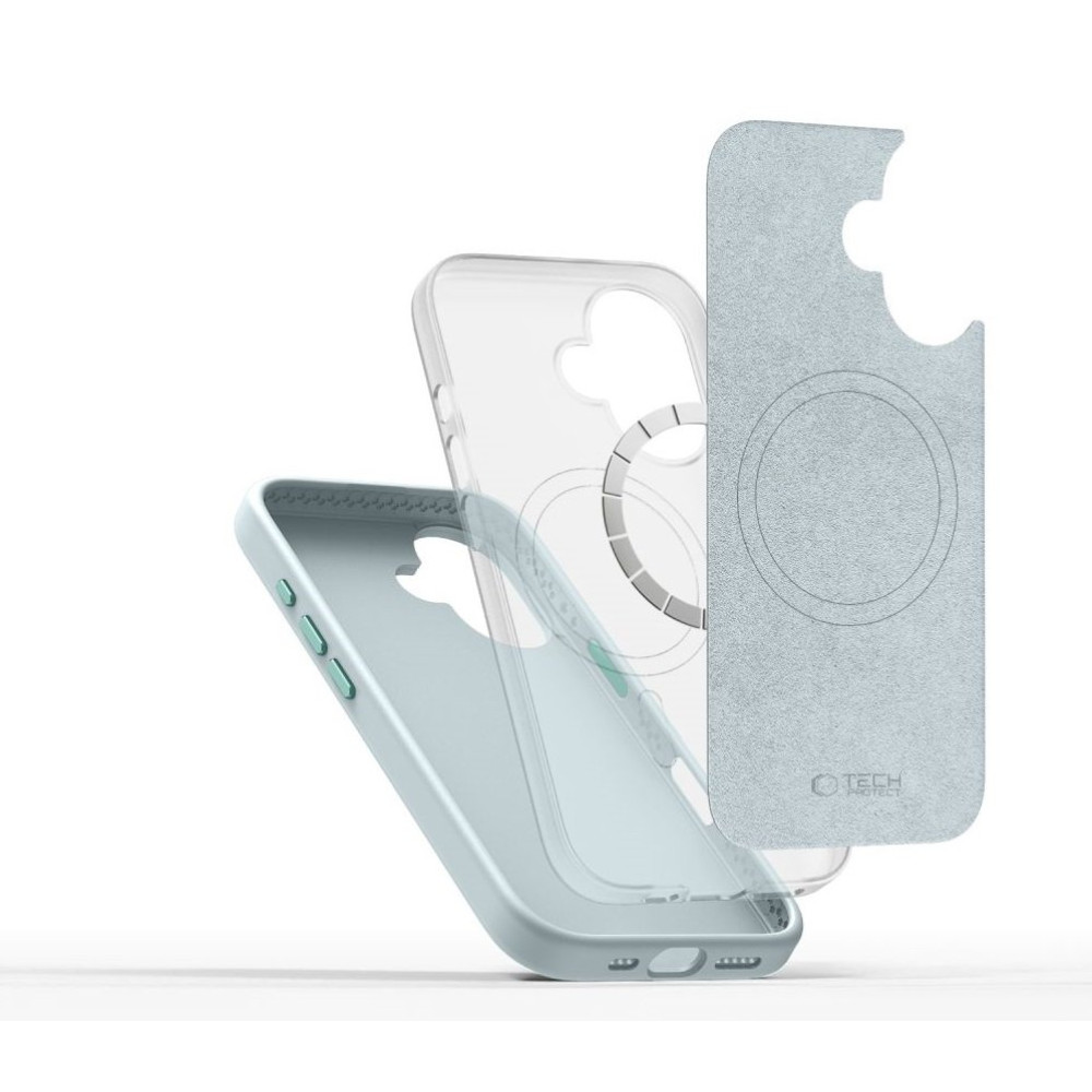 Θήκη iPhone 16 Tech-Protect Silicone Pure MagSafe Σιλικόνης με MagSafe - Sky Blue (5906302372546)