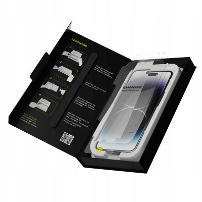Tempered Glass iPhone 14 Pro Max Spacecase QuickFit Glass Αντιχαρακτικό Γυαλί Προστασίας Οθόνης με Απλικατέρ QuickFit 2 Τεμάχια - Clear (5905719112813)