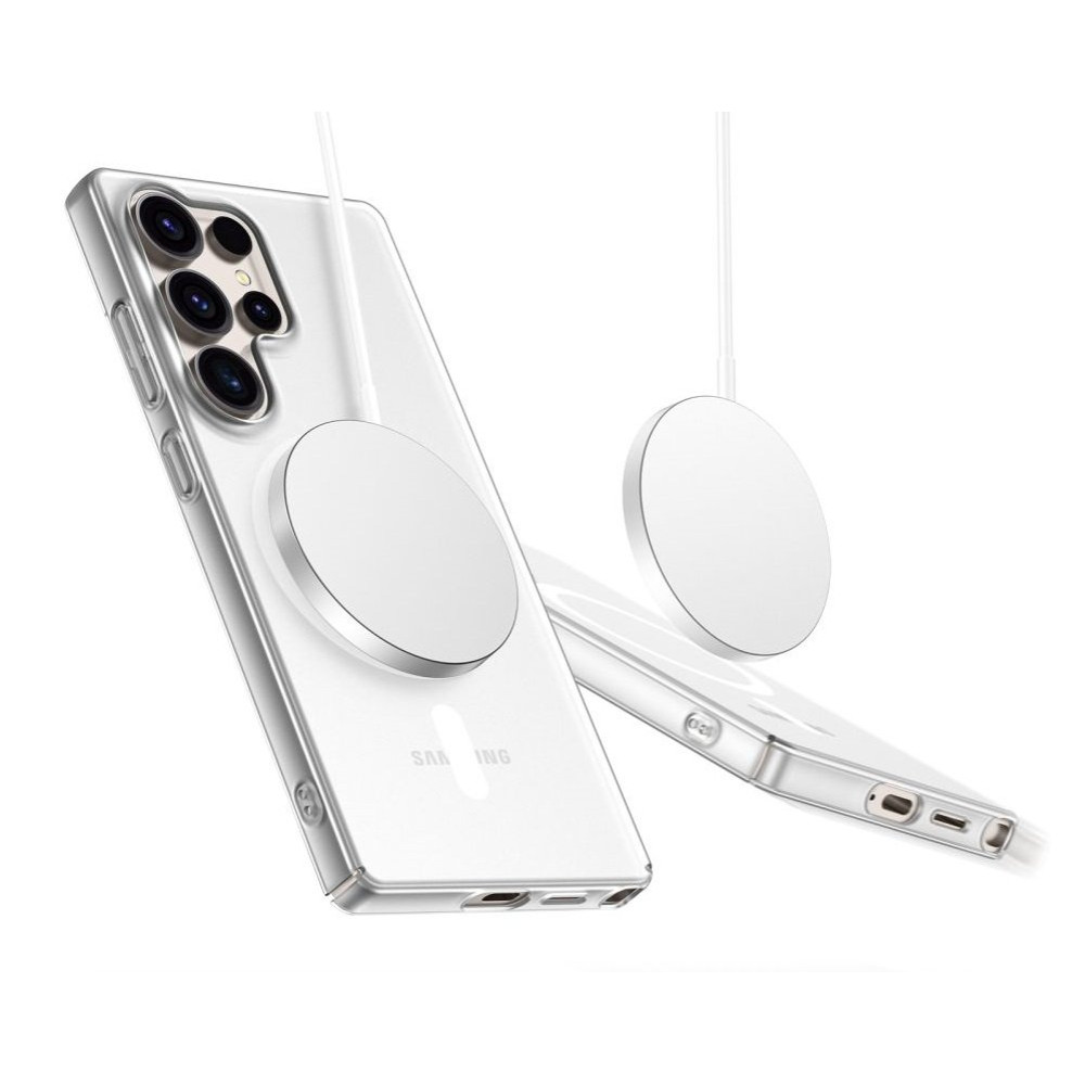 Θήκη Samsung Galaxy S25 Ultra Tech-Protect MagSlim Σκληρή Ημιδιάφανη με MagSafe - Matte / Ice (5906302360017)