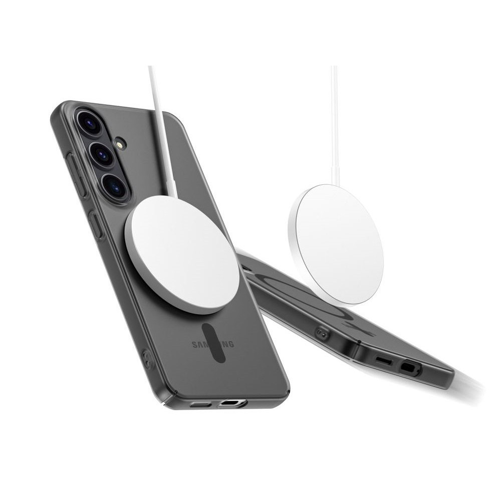 Θήκη Samsung Galaxy S25 Tech-Protect MagSlim Σκληρή Ημιδιάφανη με MagSafe - Matte / Black (5906302322008)