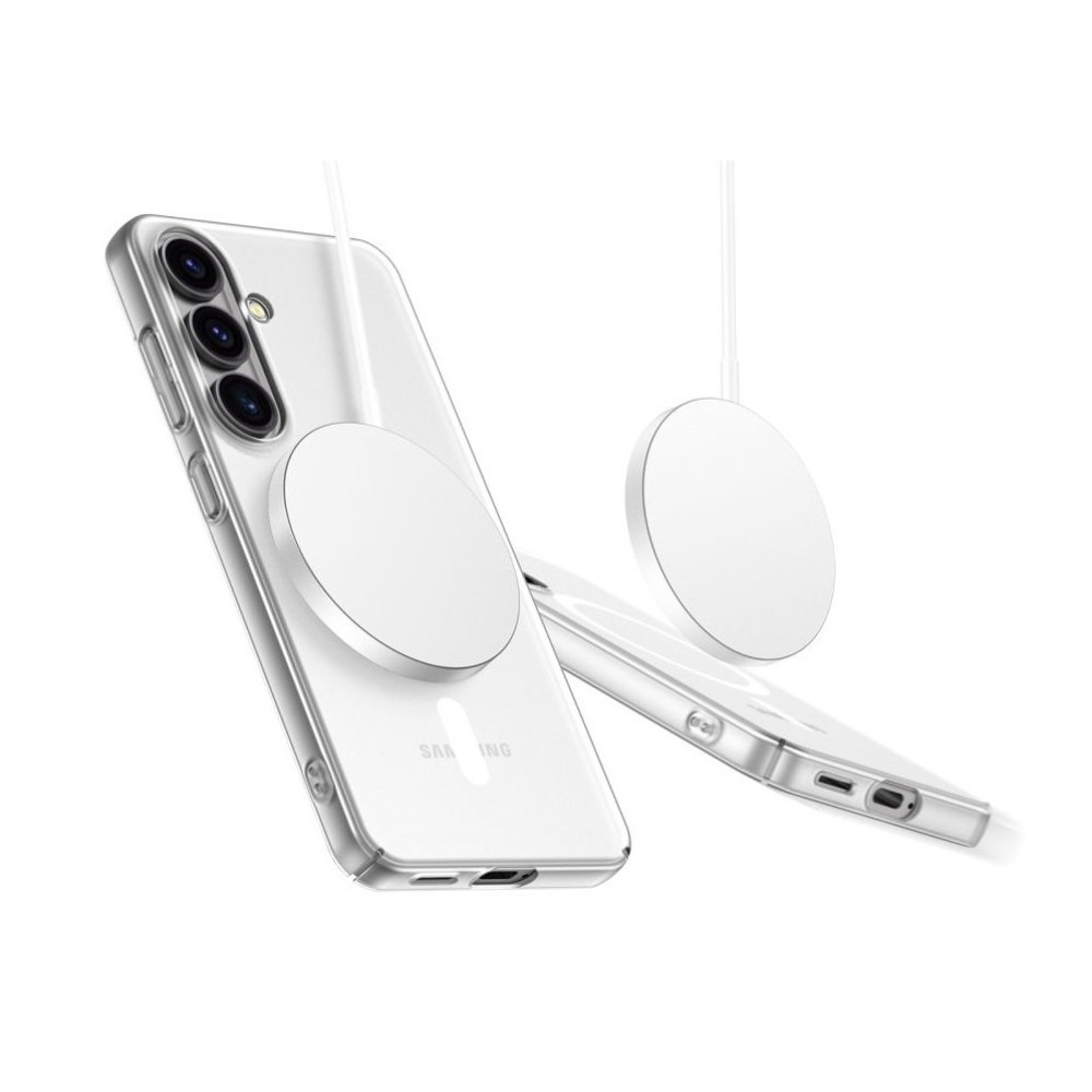 Θήκη Samsung Galaxy S25 Tech-Protect MagSlim Σκληρή Ημιδιάφανη με MagSafe - Matte / Ice (5906302360000)