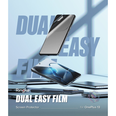 Μεμβράνη Προστασίας OnePlus 13 Ringke Dual Easy Film Οθόνης 2 Τεμάχια - Clear (8800274968042)