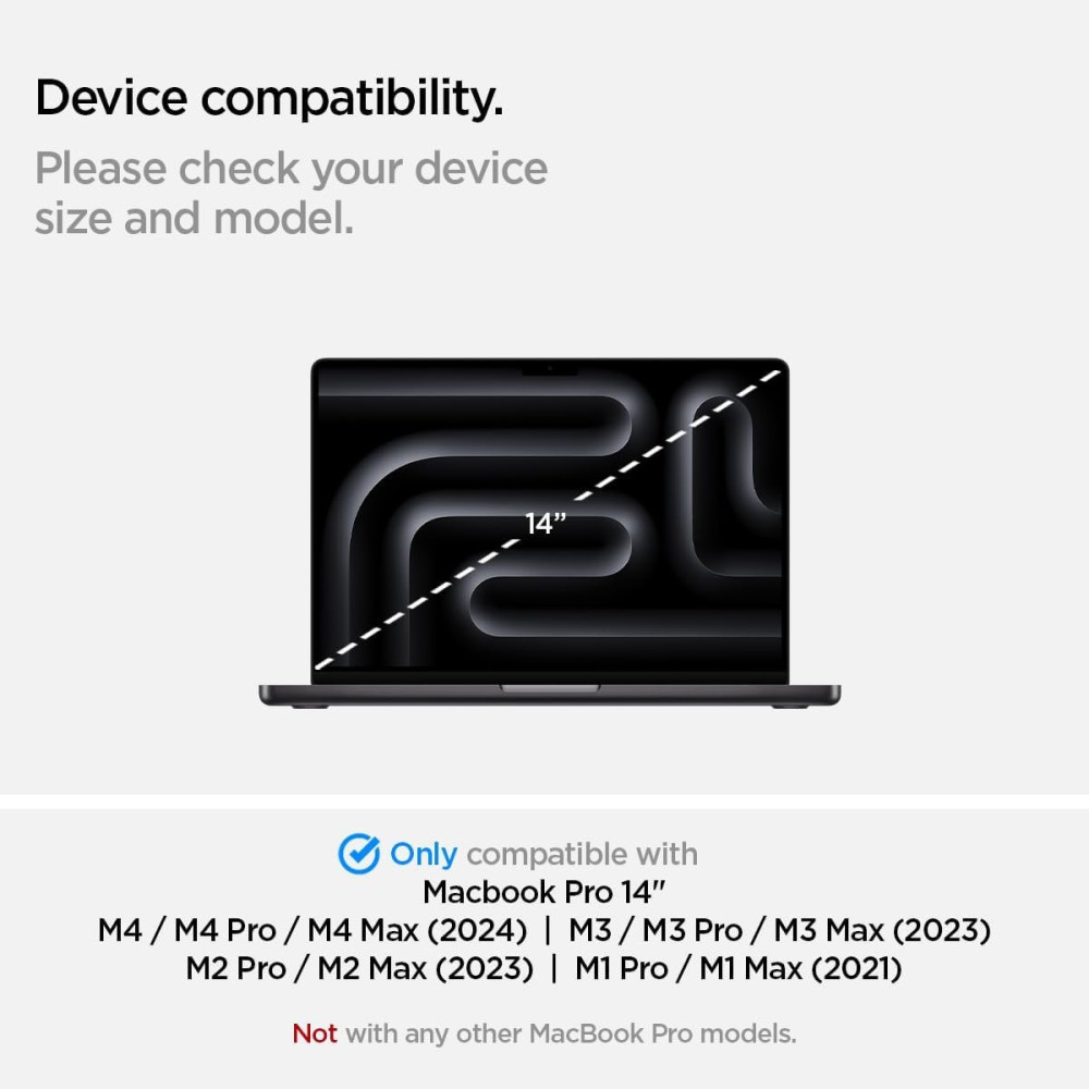 Μεμβράνη Προστασίας MacBook Pro 14" M3 2024 / M2 2023 / M1 2021 Spigen Safe View Μαγνητική Απορρήτου Οθόνης - Privacy (AFL06158)