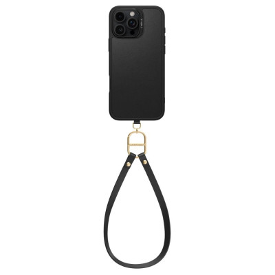 Θήκη iPhone 16 Pro Max Spigen Cyrill Kajuk Mag Classic Charm με Λουράκι Λαιμού / Χειρός & MagSafe - Black (ACS08400)