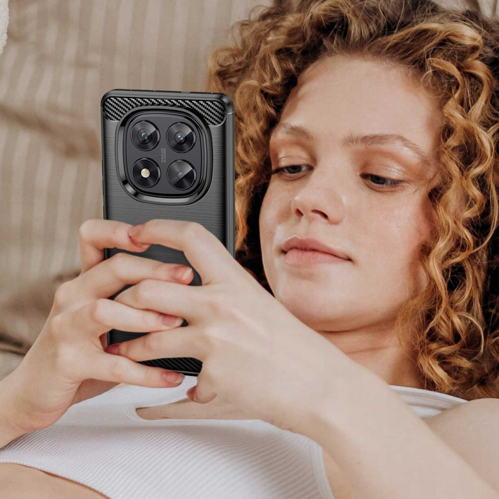 Θήκη Xiaomi Redmi Note 14 Pro 5G Spacecase Carbon Σιλικόνης - Black (5905719113681)