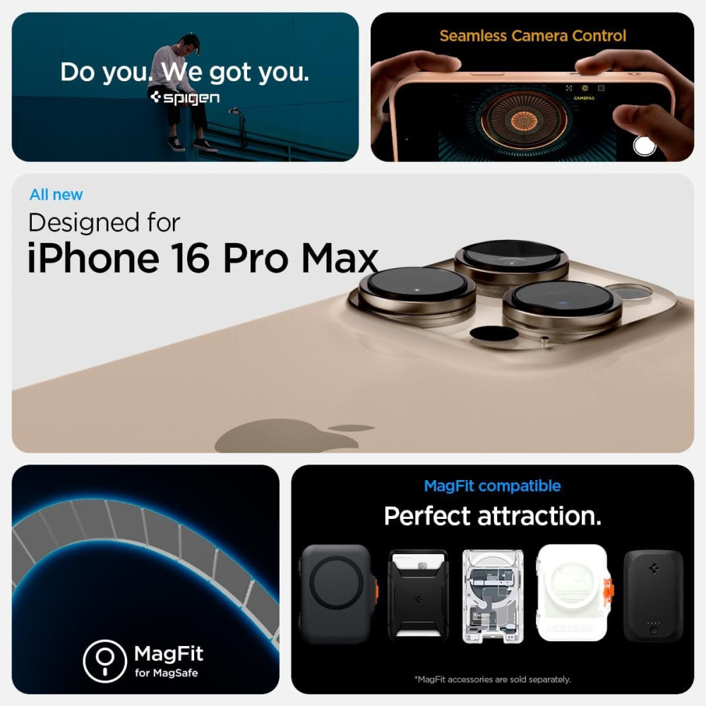 Θήκη iPhone 16 Pro Max Spigen Ultra Hybrid T MagFit με Κάλυμμα για Camera Control & MagSafe - Frost Rose Titanium (ACS09069)