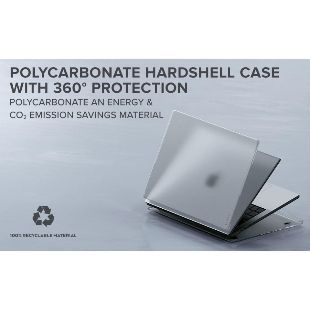 Θήκη MacBook Pro 16" Satechi Eco-Hardshell Σκληρό Κάλυμμα - Clear Matte (ST-MBP16CL)