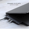 Θήκη MacBook Air 13" M4 2025 / M3 2024 / M2 2022 Satechi Eco-Hardshell Σκληρό Κάλυμμα - Dark Matte (ST-MBAM2DR)