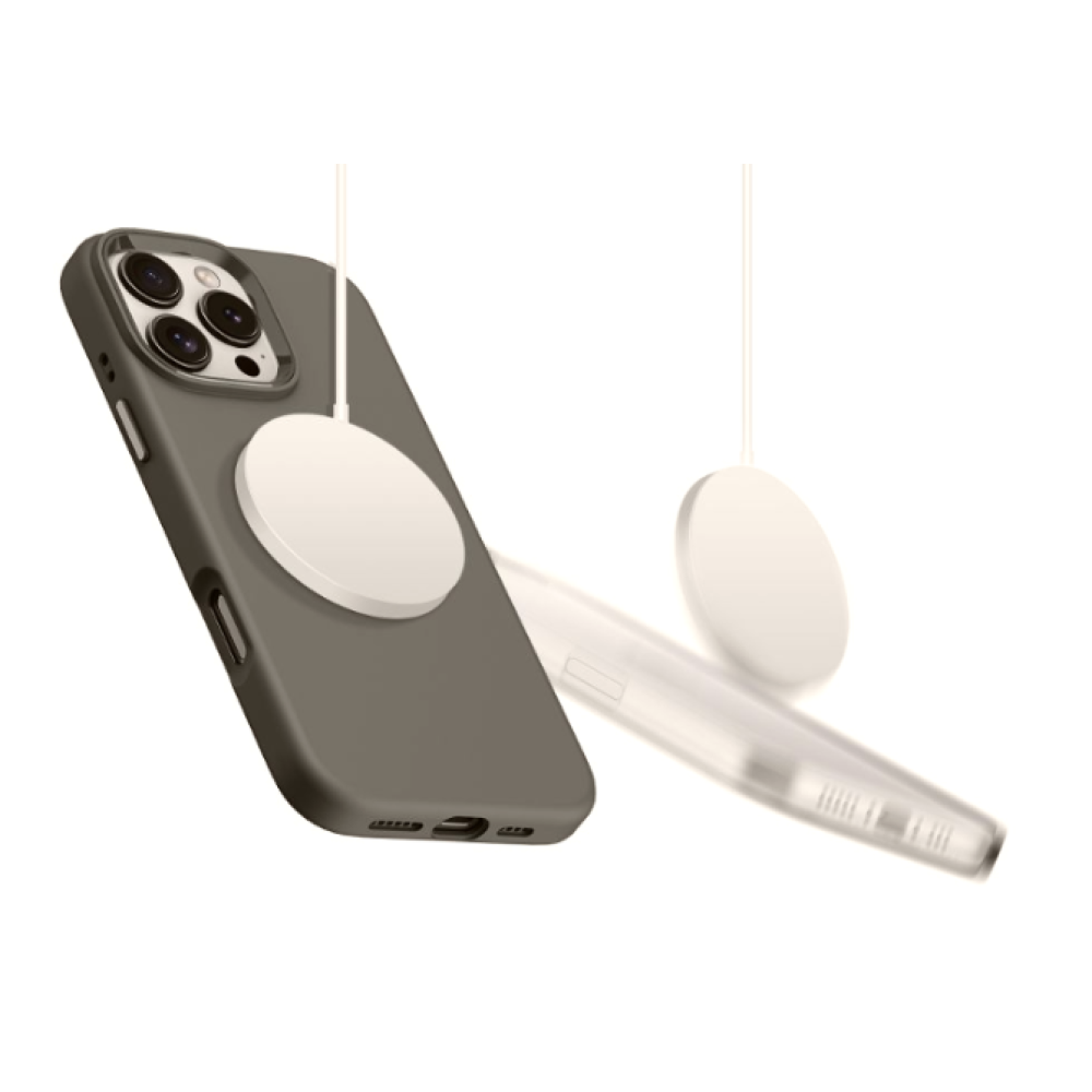Θήκη iPhone 16 Pro Max Tech-Protect Silicone Pure MagSafe Σιλικόνης με MagSafe - Clay (5906302372652)