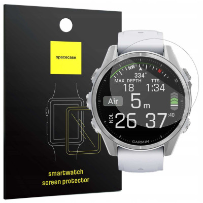 Tempered Glass Garmin Fenix 8 43mm Spacecase Smartwatch Glass 2.5D Αντιχαρακτικό Γυαλί Προστασίας Οθόνης - Clear (5905719113971)