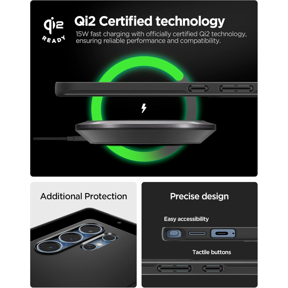 Θήκη Samsung Galaxy S25 Ultra Spigen Thin Fit MagFit Σκληρή με MagSafe - Black (ACS08946)