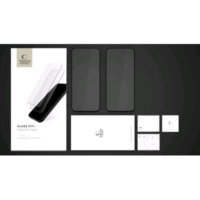 Tempered Glass Motorola Moto G15 / G15 Power / G05 / E15 Tech-Protect Glass Fit+ FullFace Αντιχαρακτικό Γυαλί Προστασίας Οθόνης 2 Τεμάχια - Black (5906302361236)