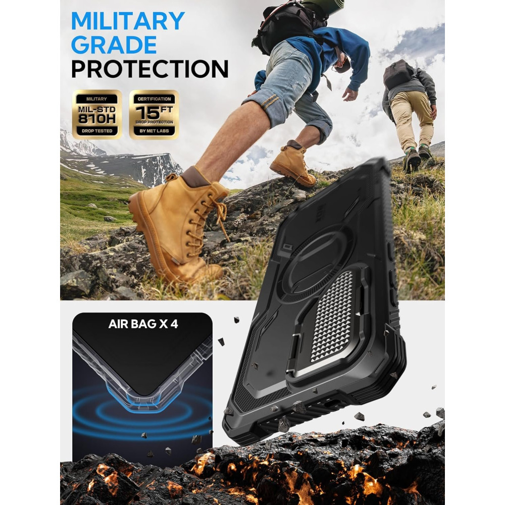 Θήκη Samsung Galaxy S25 Ultra Supcase i-Blason Armorbox Mag Ανθεκτική με MagSafe & Μεταλλικό Κάλυμμα για την Κάμερα - Black (843439156524)