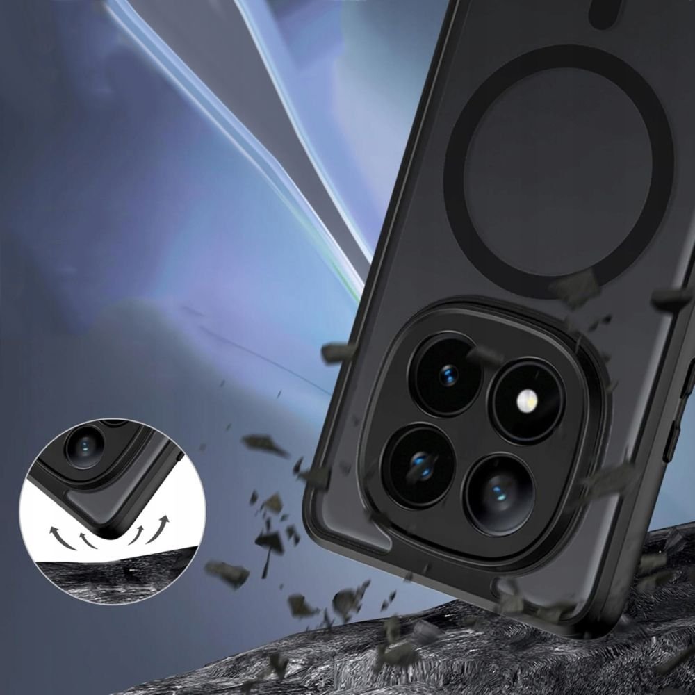 Θήκη Xiaomi Redmi Note 14 Pro 5G / Poco X7 Tech-Protect MagMat Σκληρή Ημιδιάφανη με MagSafe - Matte Black (5906302361465)