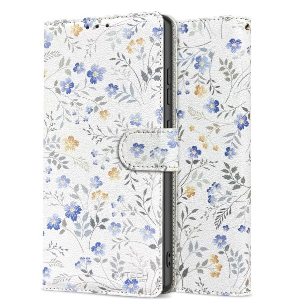 Θήκη Xiaomi Redmi Note 14 Pro 5G / Poco X7 Tech-Protect Wallet Πορτοφόλι - Spring Flowers (5906302361571)