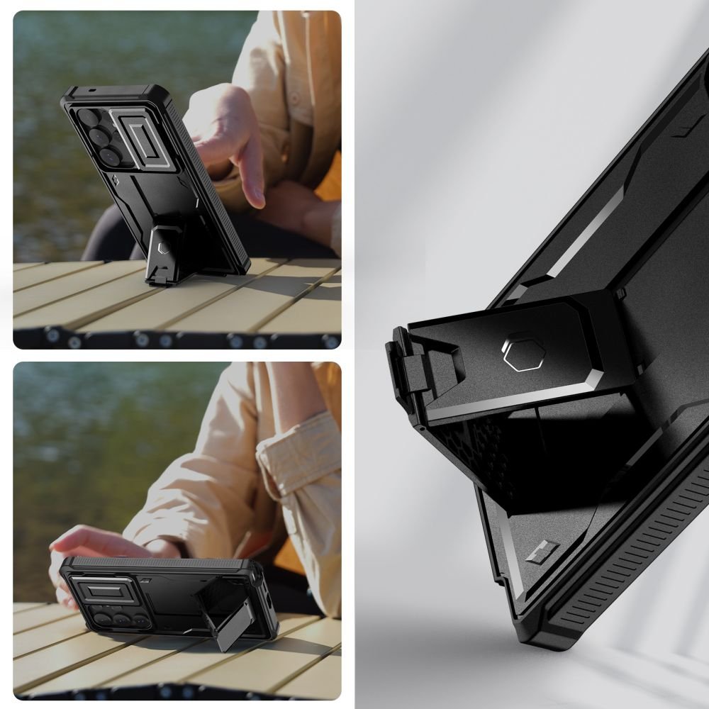 Θήκη Samsung Galaxy S25 Ultra Tech-Protect Kevlar Cam Plus Full Body 360° Ανθεκτική με Κάλυμμα για την Κάμερα - Black (5906302321742)