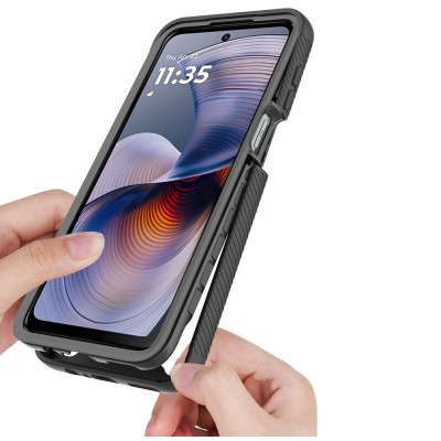 Θήκη Motorola Moto G55 Tech-Protect Defense Full Body 360° - Black (5906302361755)
