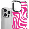Θήκη iPhone 16 Pro HappyCase Joy Διάφανη Σκληρή με MagSafe - Wavy Swirl (8719246462290)