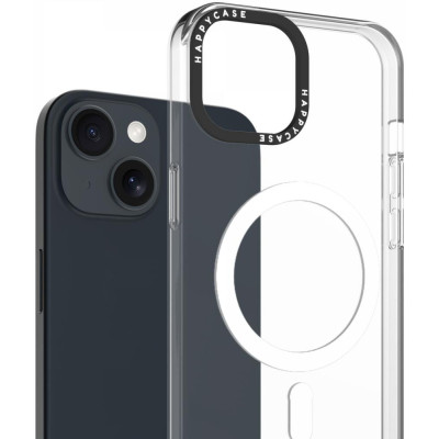 Θήκη iPhone 16e / 14 / 13 HappyCase Joy Διάφανη Σκληρή με MagSafe - Crystal Clear (8719246466922)