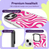 Θήκη iPhone 16e / 14 / 13 HappyCase Joy Διάφανη Σκληρή με MagSafe - Wavy Swirl (8719246466977)